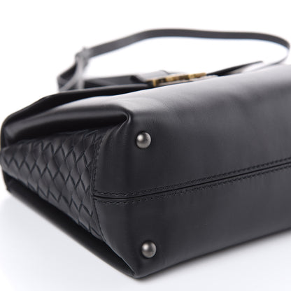 Bottega Veneta Nappa Small Piazza Bag Black 7 of 13