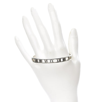 Tiffany Sterling Silver Narrow Atlas Open Bangle Bracelet 2 of 5