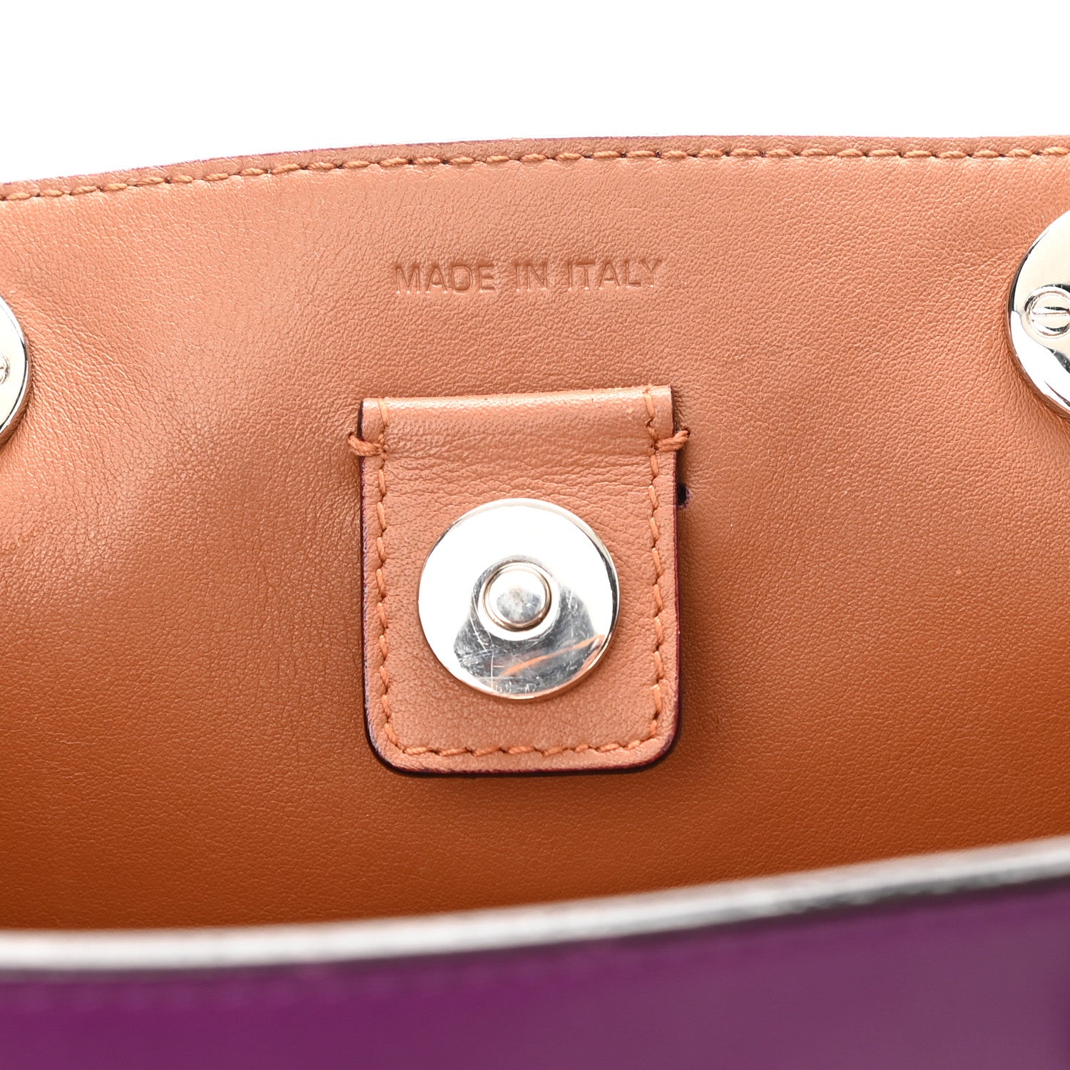 Christian Dior Smooth Calfskin Medium Diorissimo Bag Purple 7 of 10