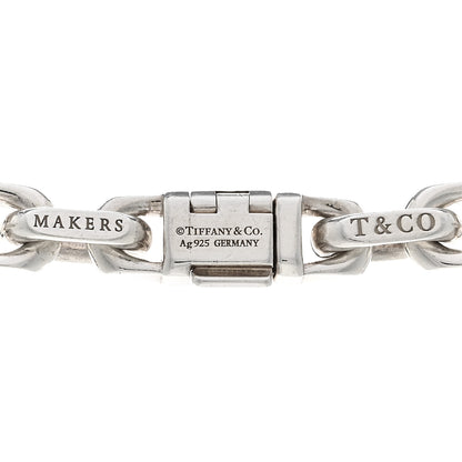 Tiffany Sterling Silver 18K Yellow Gold Makers Chain Necklace 24" 4 of 4