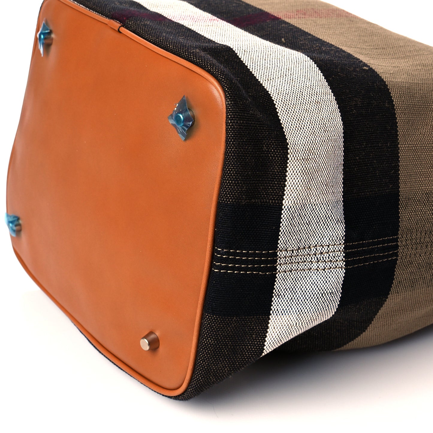 Canvas Mega Check Medium Ashby Hobo Saddle Brown