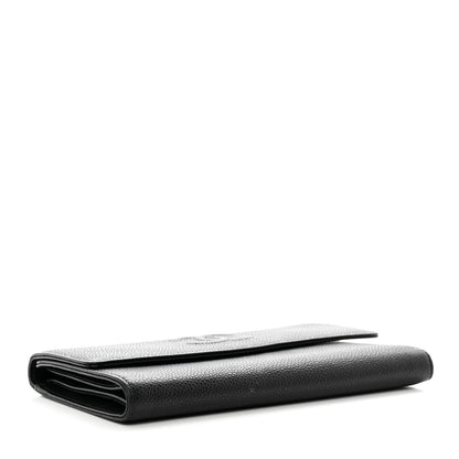 Chanel Caviar Timeless CC Large Gusset Flap Wallet Black 4 of 12