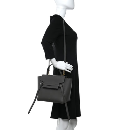 Celine Baby Grained Calfskin Micro Belt Bag Grey 2 of 13