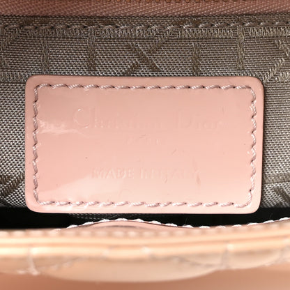 Christian Dior Patent Cannage Mini Lady Dior Rose Clair 6 of 10