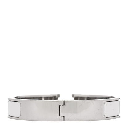 Hermes Enamel Narrow Clic Clac H Bracelet GM White 2 of 3
