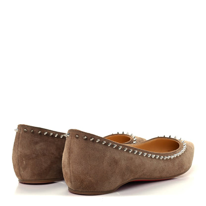 Christian Louboutin Veau Velours Anjalina Flats 36 Fennec 4 of 10
