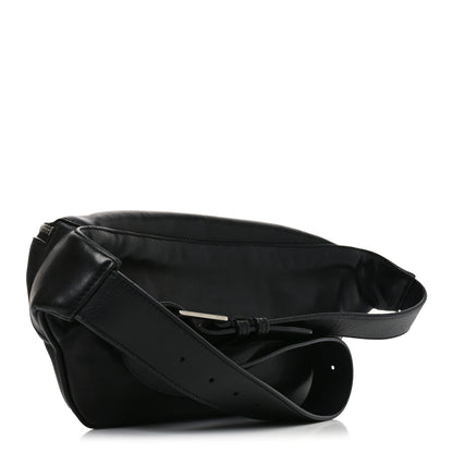Saint Laurent Lambskin Monogram Belt Bag Black 2 of 9