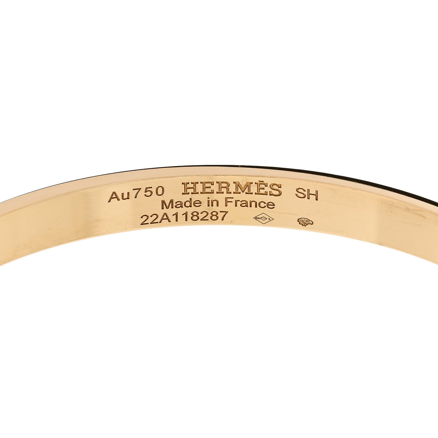 18K Yellow Gold Diamond PM Kelly Bracelet SH