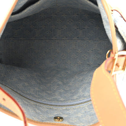 Louis Vuitton Monogram Denim CarryAll PM Sky Blue 5 of 10