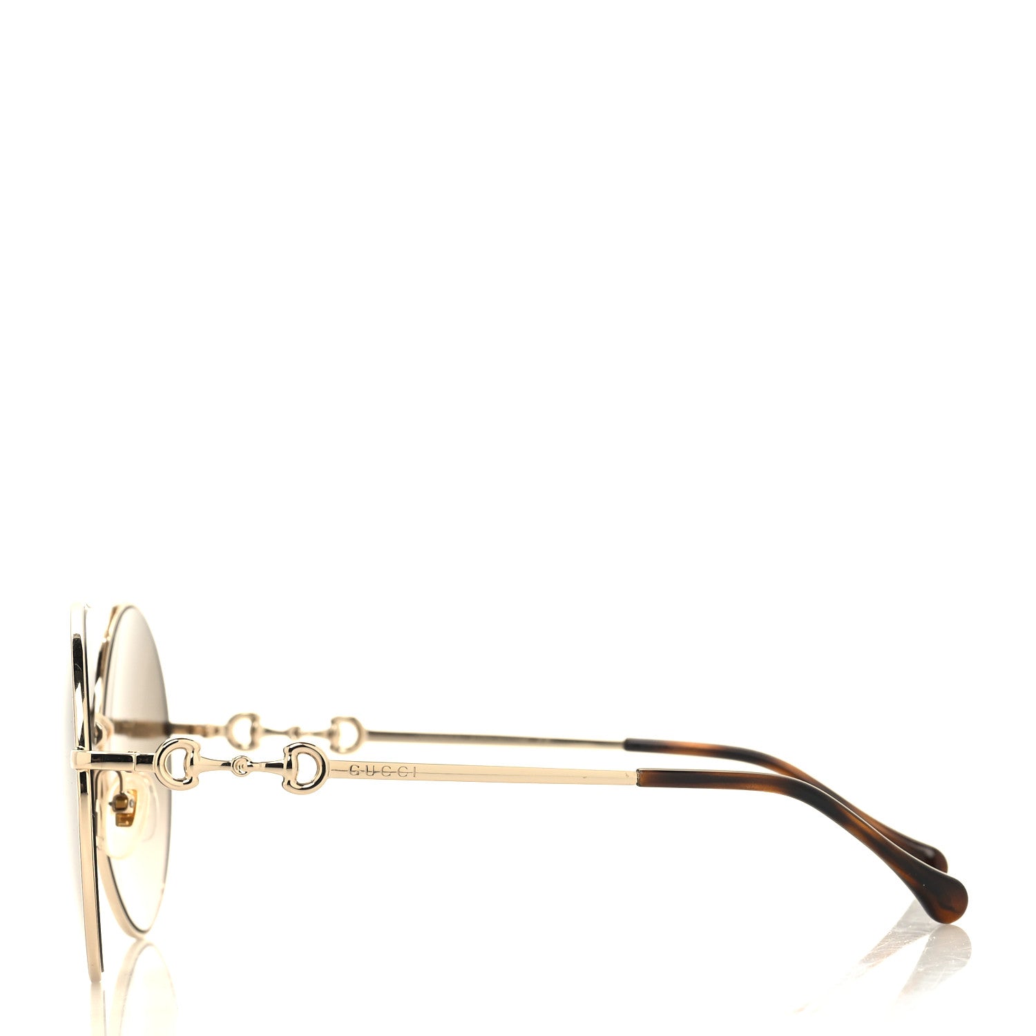 Gucci Round Horsebit Sunglasses GG0878S Gold 4 of 8