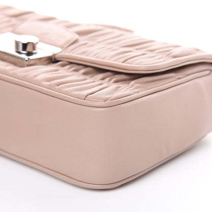 Prada Nappa Gaufre Small Sound Chain Flap Shoulder Bag Cipria 8 of 10