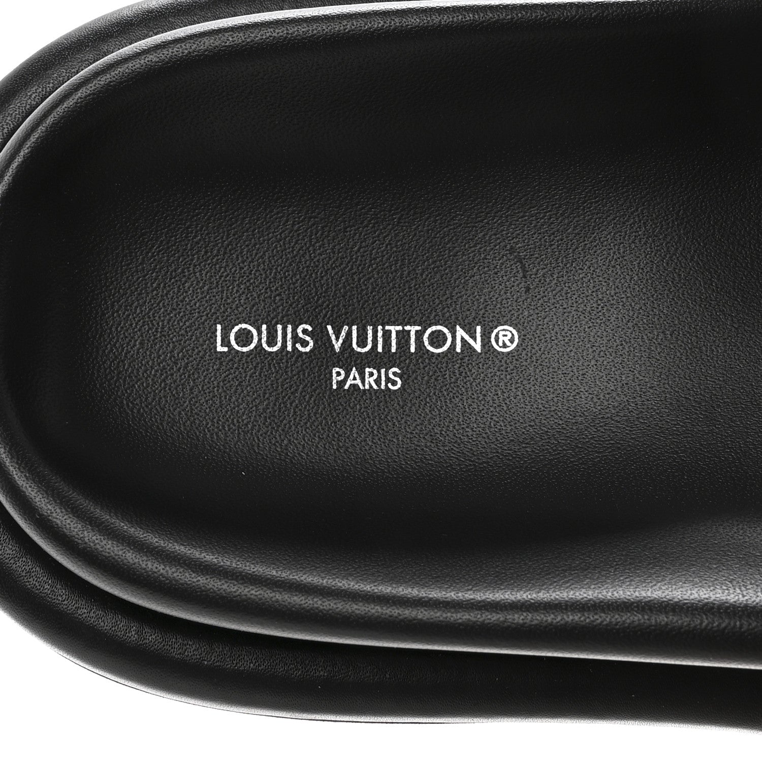 Louis Vuitton Lambskin Embossed Monogram Pool Pillow Flat Comfort Mule 40 Black 8 of 9