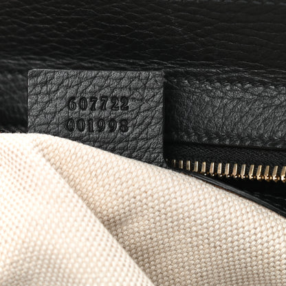 Gucci Dollar Calfskin Medium Soho Top Handle Satchel Black 7 of 13