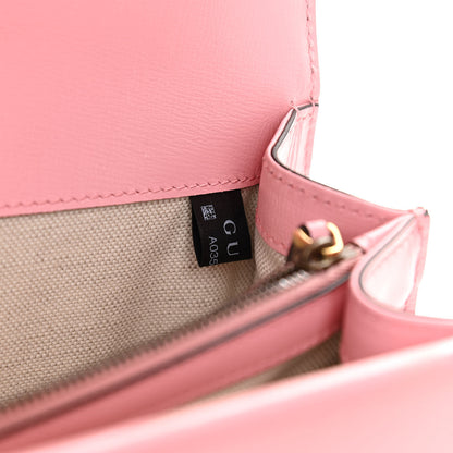 Gucci Azalea Calfskin Enamel Small Dionysus Shoulder Bag New Cherry Red Wild Rose Off White 10 of 12