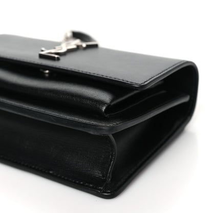 Saint Laurent Calfskin Monogram Sunset Chain Wallet Black 9 of 9