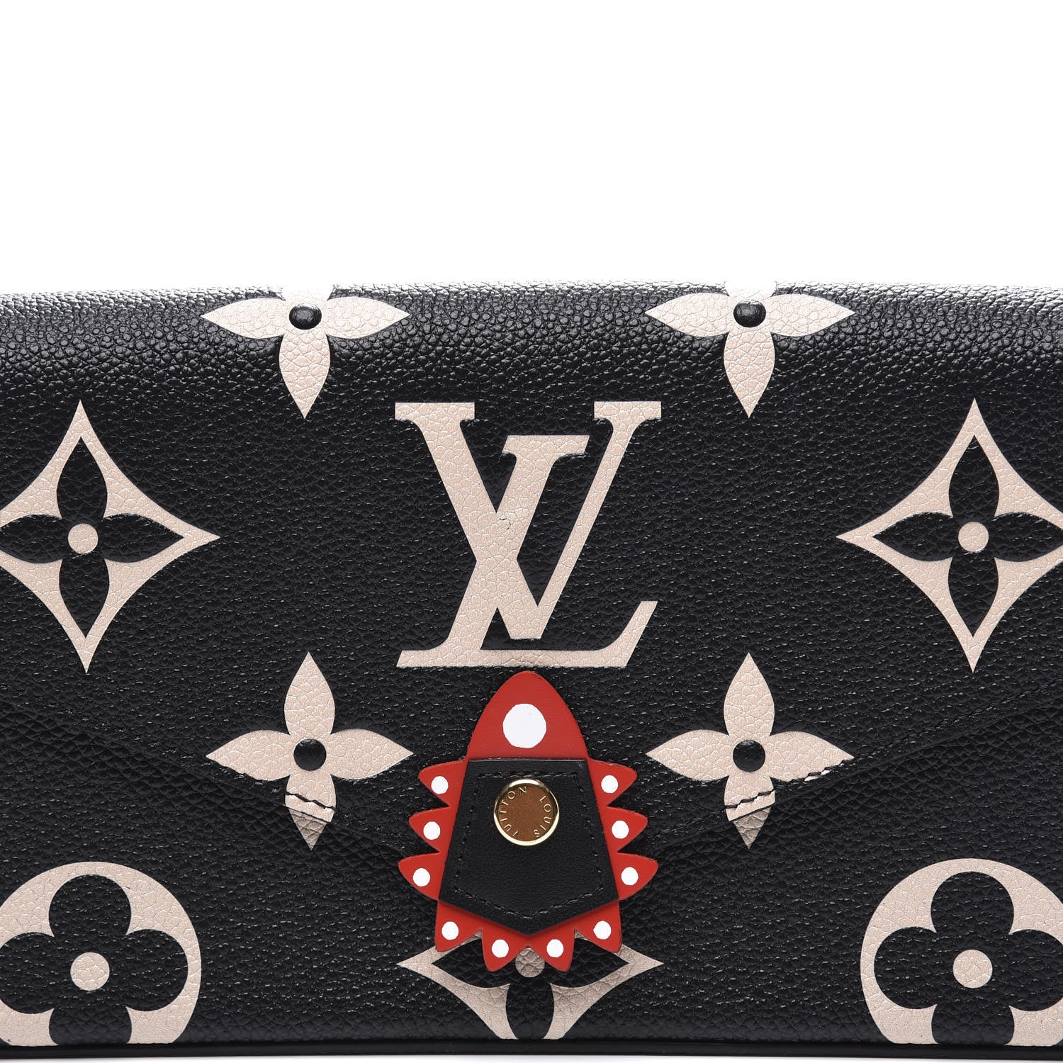 Louis Vuitton Empreinte Monogram Giant Crafty Pochette Felicie Black Creme 9 of 9
