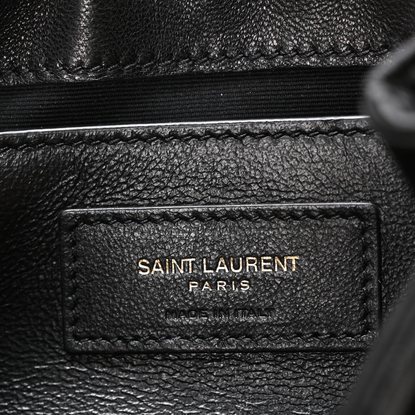 Lambskin Quilted Monogram Mini Nolita Black
