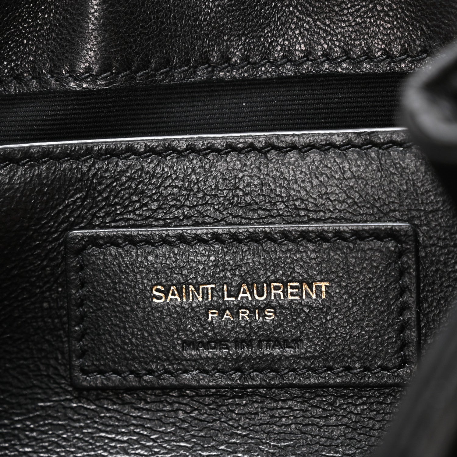 Saint Laurent Lambskin Quilted Monogram Mini Nolita Black 6 of 11