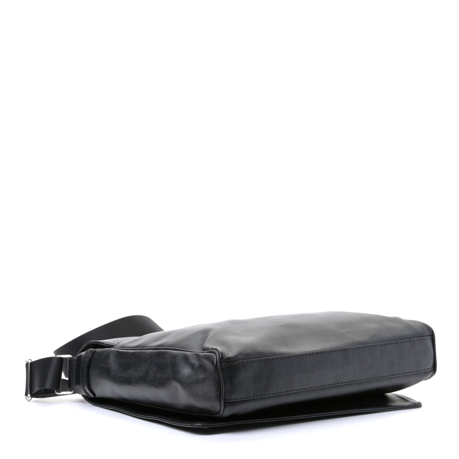 Christian Dior Monogram Coated Canvas Messenger Black 3 of 7