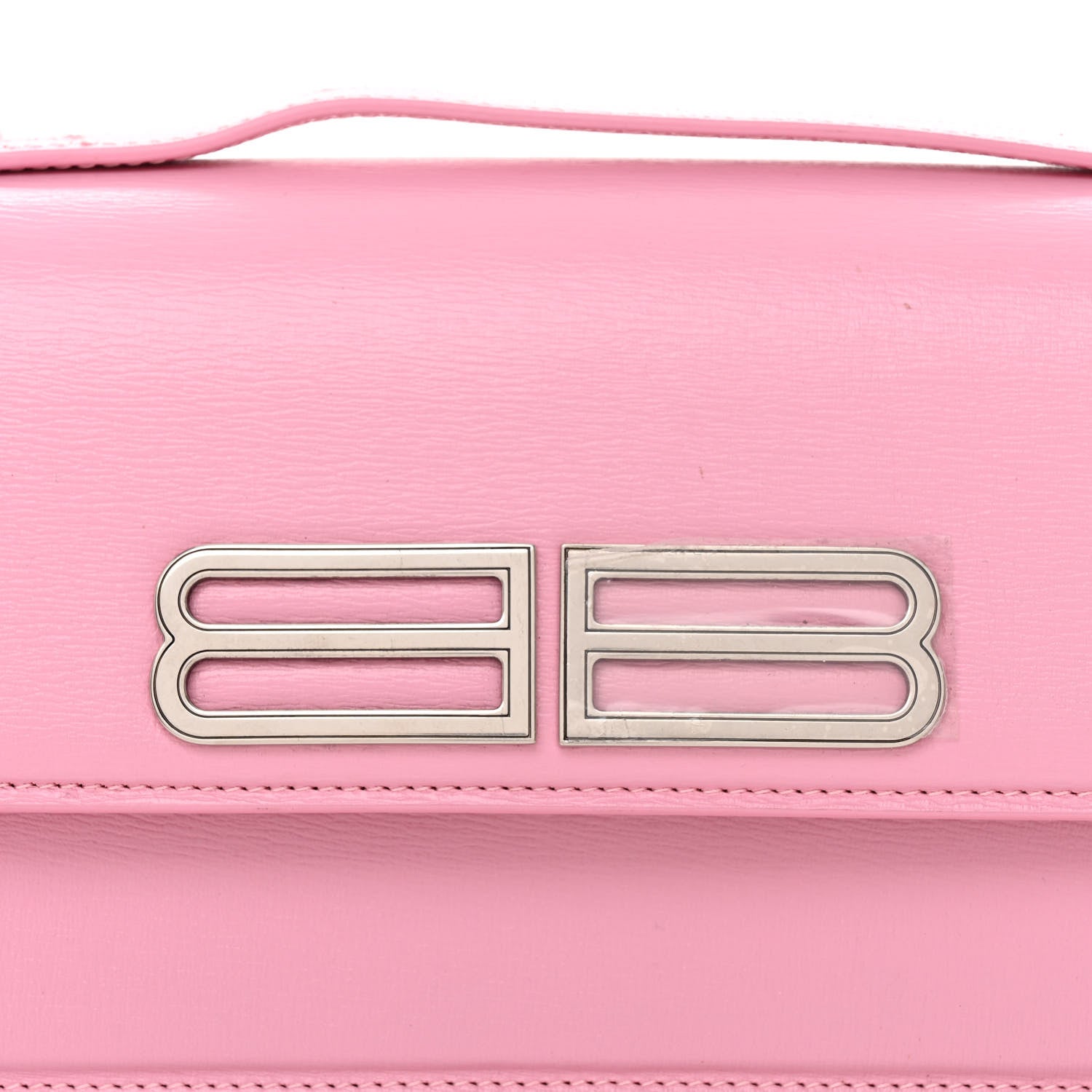 Balenciaga Calfskin Stripe Embossed Small Gossip Bag Candy Pink 7 of 9