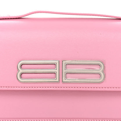 Balenciaga Calfskin Stripe Embossed Small Gossip Bag Candy Pink 7 of 9