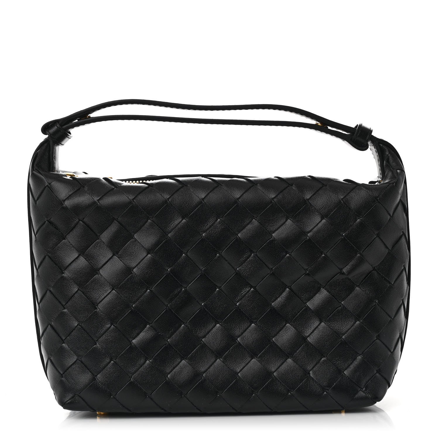 Bottega Veneta Calfskin Nappa Intrecciato Mini Wallace Black 1 of 11