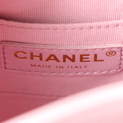 Chanel Shiny Caviar Quilted Small Duma Pockets Drawstring Backpack Pink 6 of 11