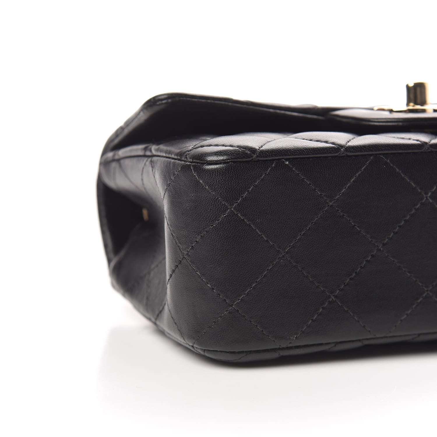 Chanel Lambskin Quilted Mini Rectangular Flap Black 5 of 10