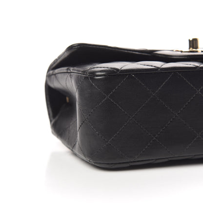 Chanel Lambskin Quilted Mini Rectangular Flap Black 5 of 10