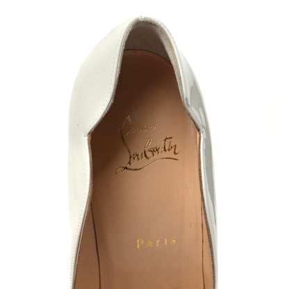 Christian Louboutin Patent Hot Chick 100 Pumps 40 White 8 of 11