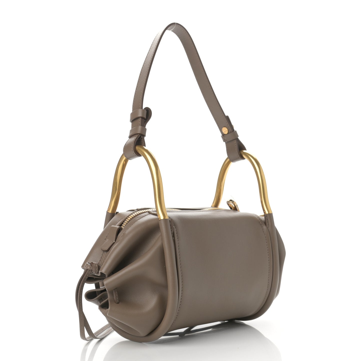 Small Grain Calfskin Hailey Bag Motty Grey