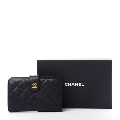 Chanel Caviar Quilted Zipped Pocket Wallet Black 9 of 9