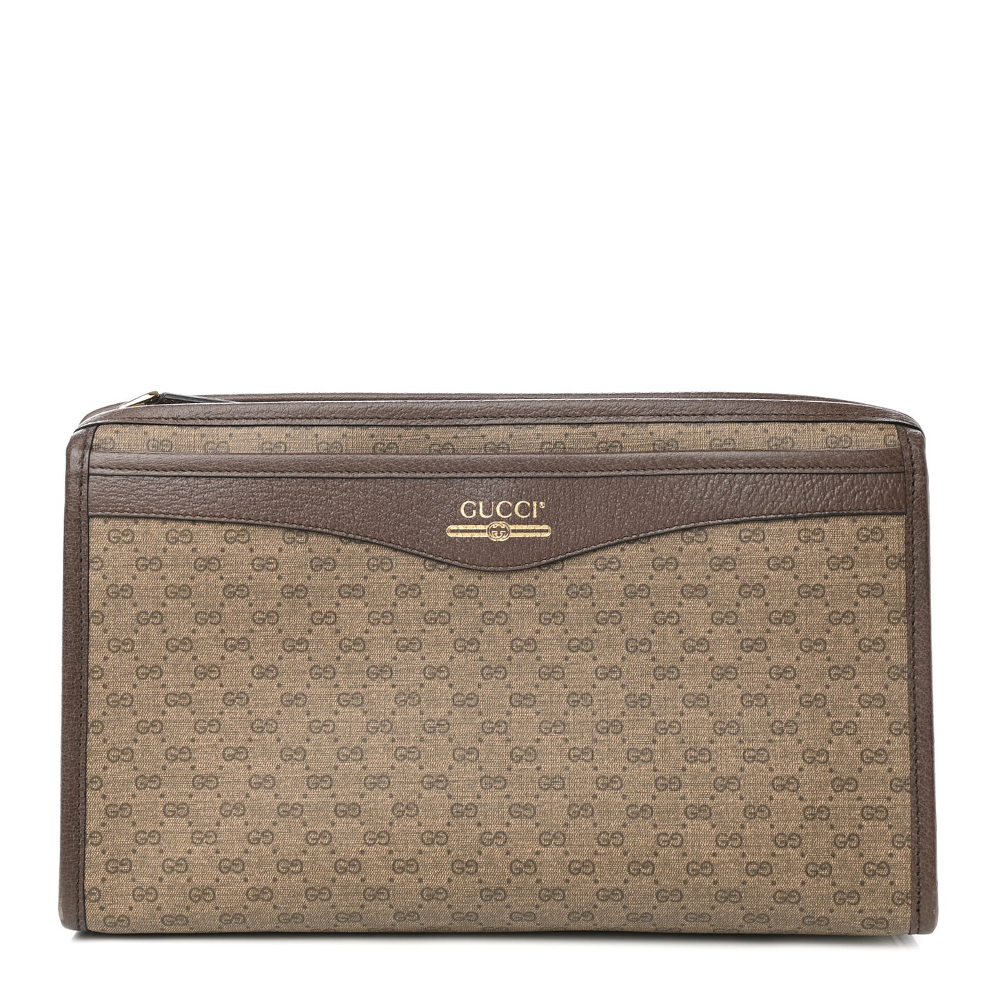 Mini Vintage GG Supreme Monogram Zip Pouch Beige New Acero
