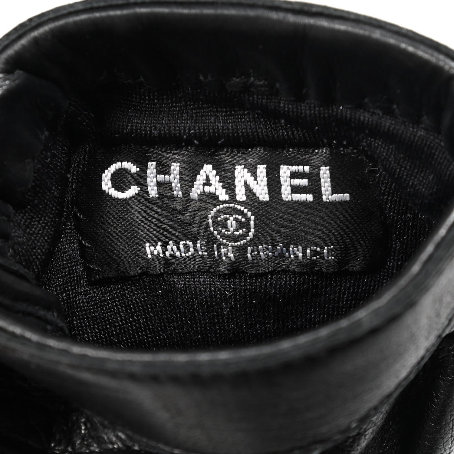 Chanel Lambskin Quilted Gloves 7 Black 3 of 6