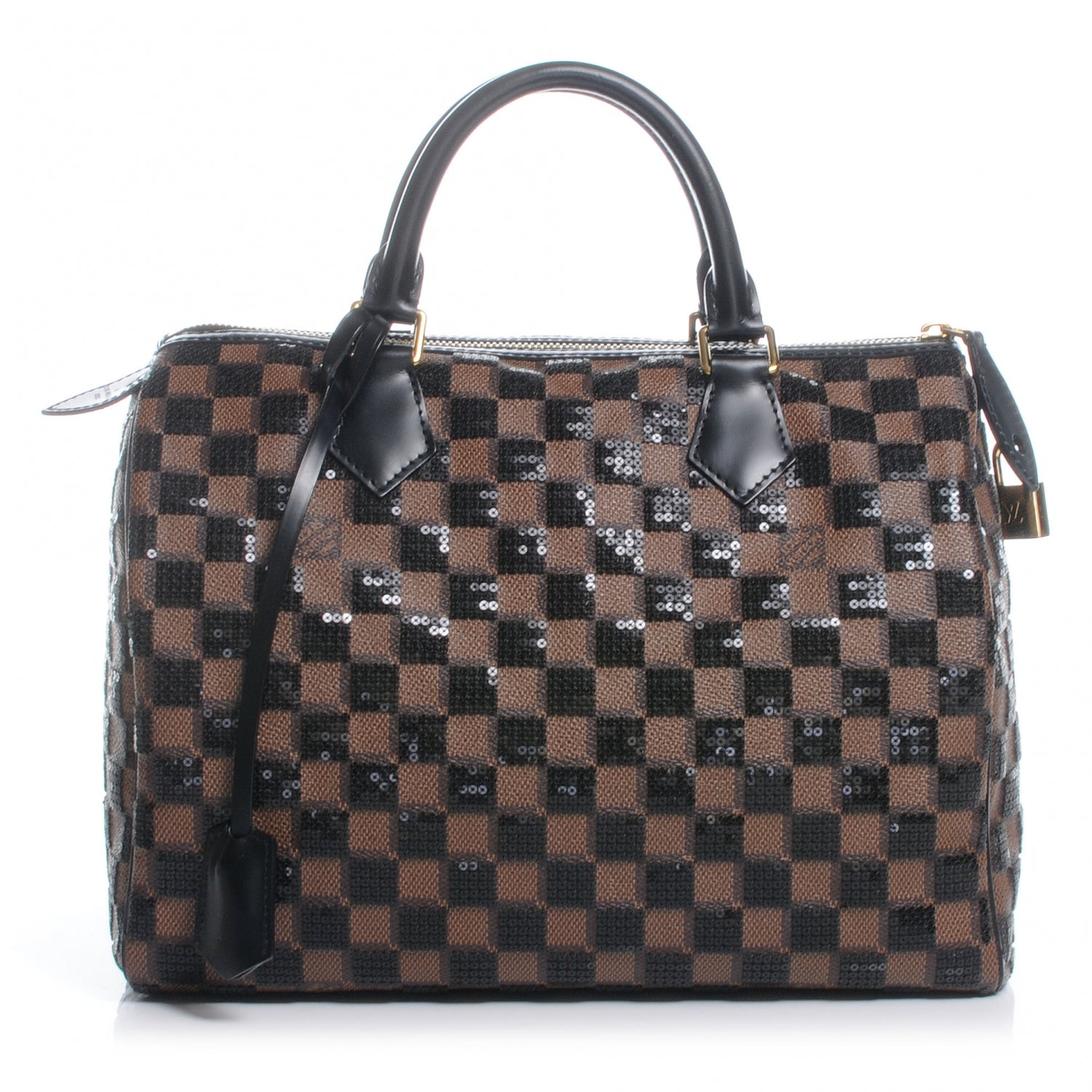 Louis Vuitton Damier Paillettes Speedy 30 Black 1 of 8