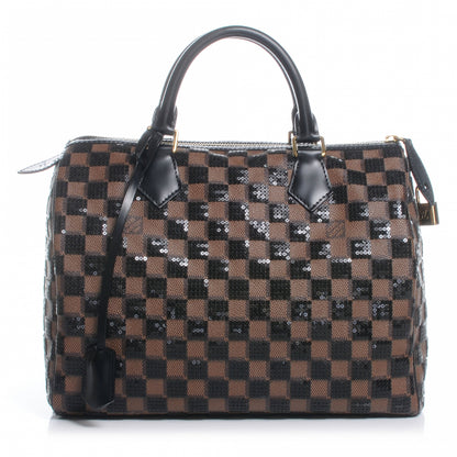 Louis Vuitton Damier Paillettes Speedy 30 Black 1 of 8