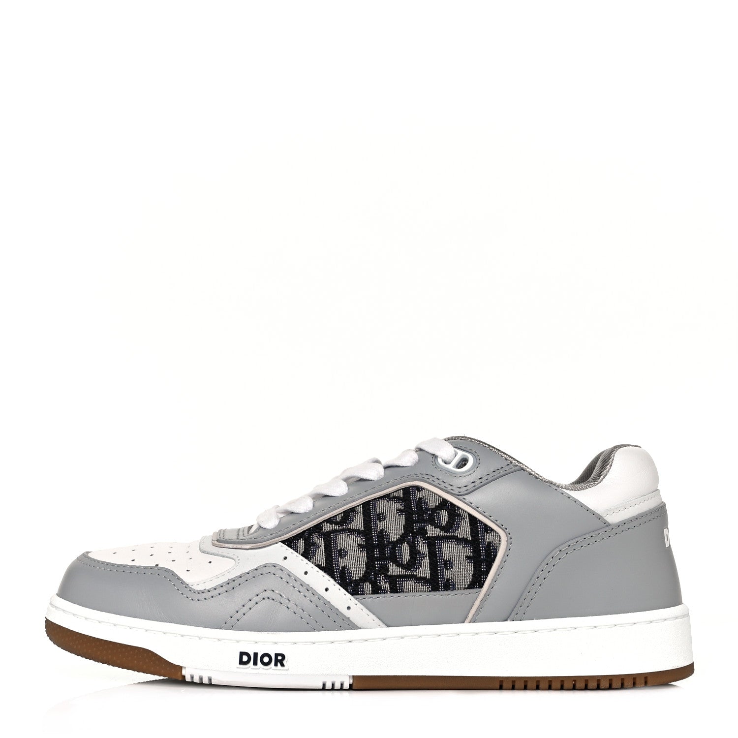 Christian Dior Smooth Calfskin Jacquard Oblique Mens B27 Low Top Sneakers 39 Beige Blue 1 of 10