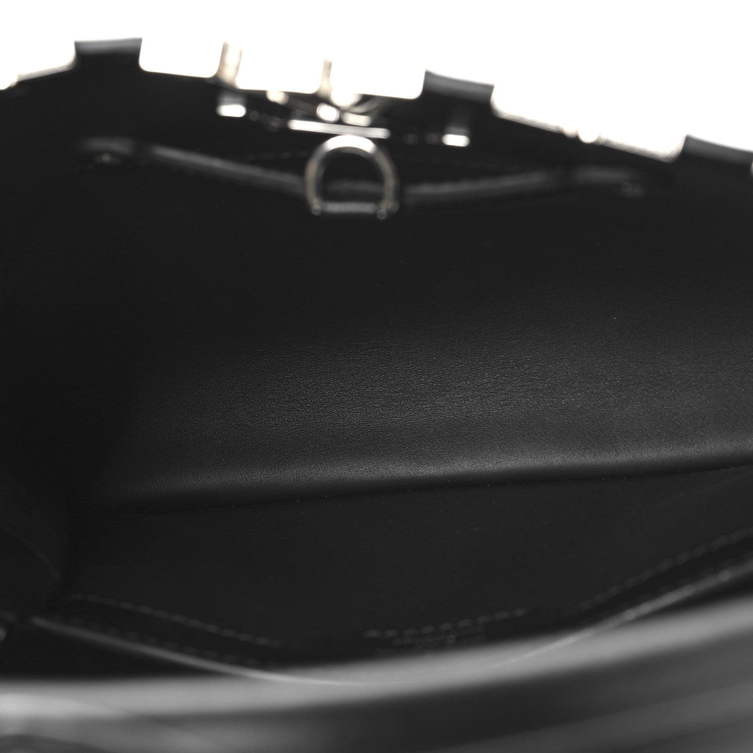 Louis Vuitton Smooth Calfskin Crystal Flowers Capucines BB Black 5 of 9