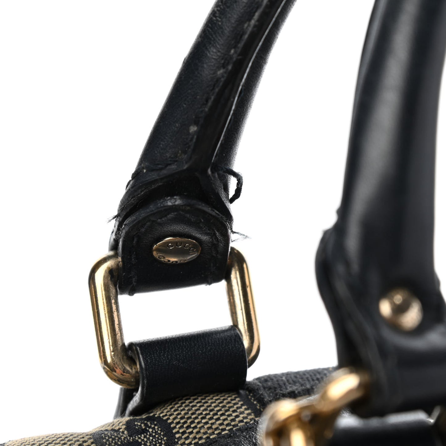 Monogram Vintage Web Small Boston Navy