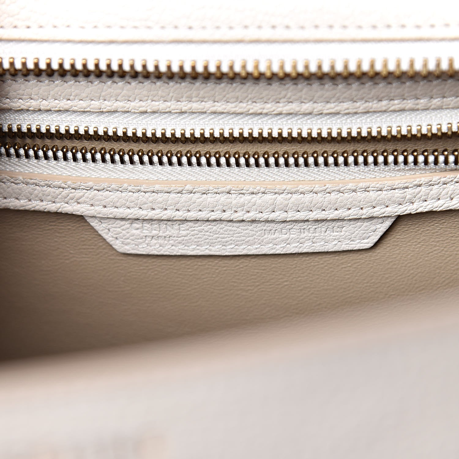 Celine Goatskin Micro Luggage White 7 of 22