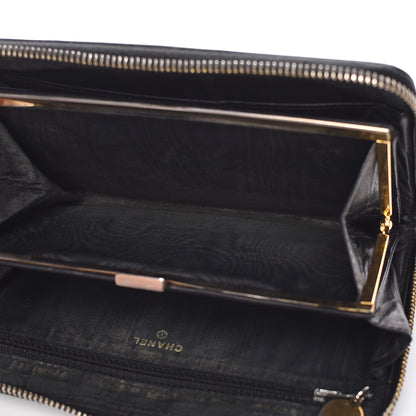 Chanel Caviar CC Timeless Large Zip Around Wallet Black 18 of 18