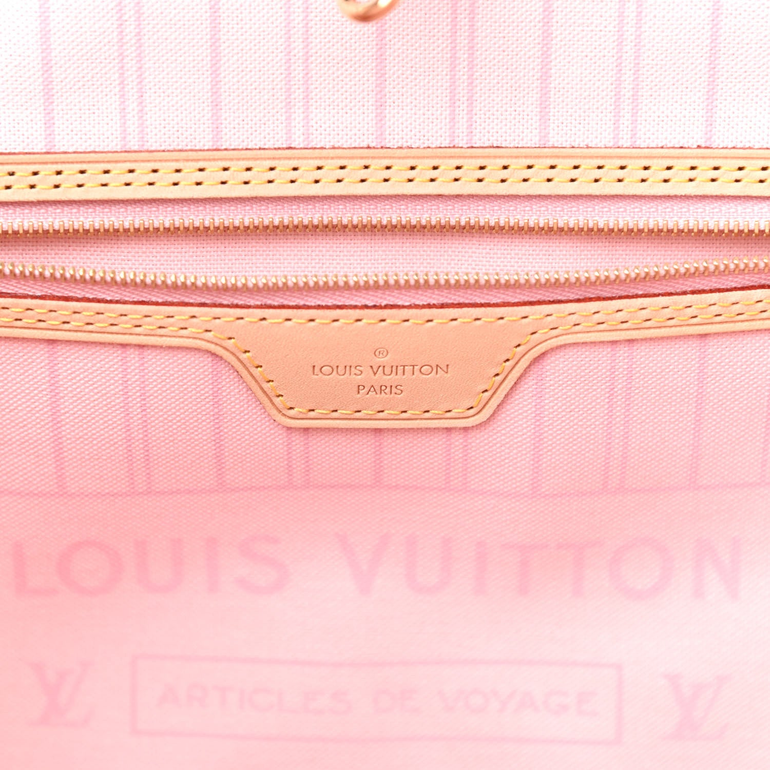 Louis Vuitton Damier Azur Neo Neverfull MM Rose Ballerine 6 of 9