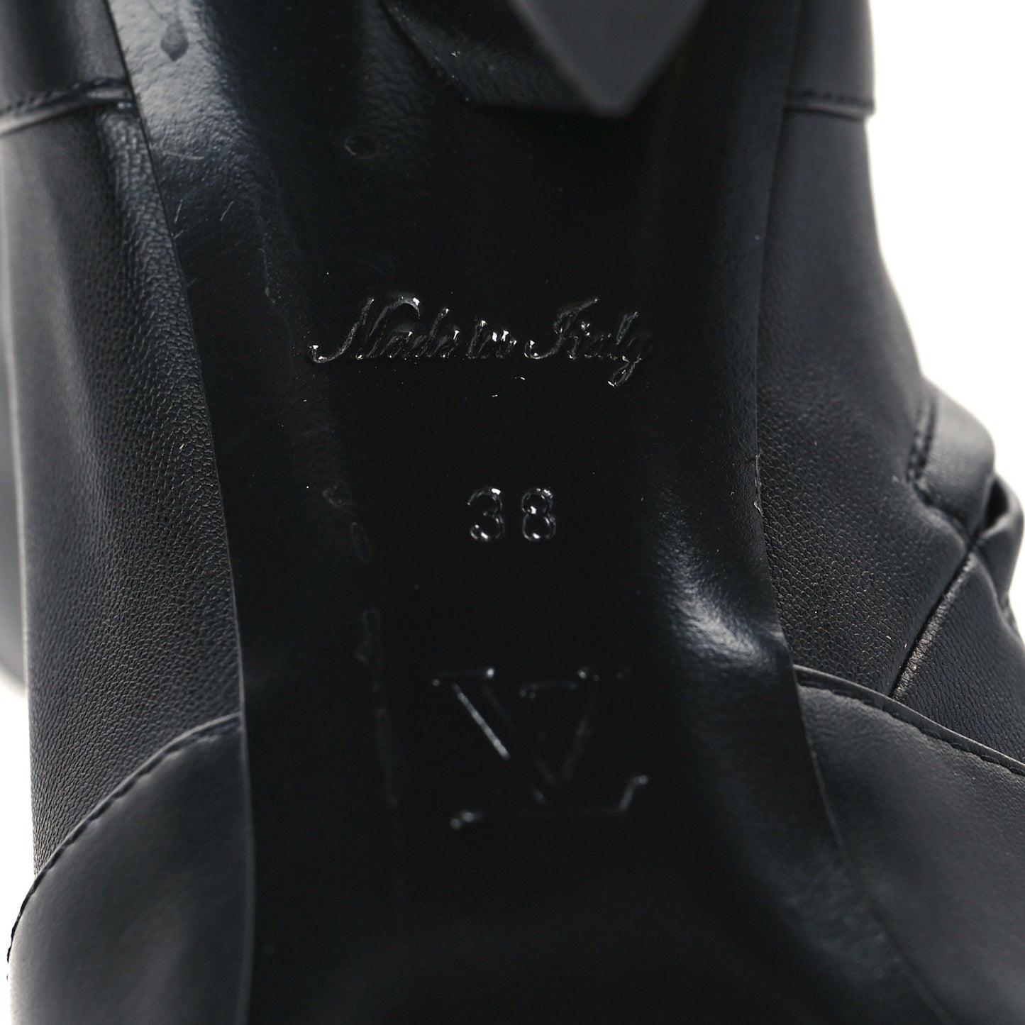 Calfskin Silhouette Ankle Boots 38 Black