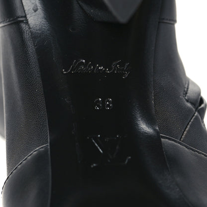Louis Vuitton Calfskin Silhouette Ankle Boots 38 Black 6 of 8