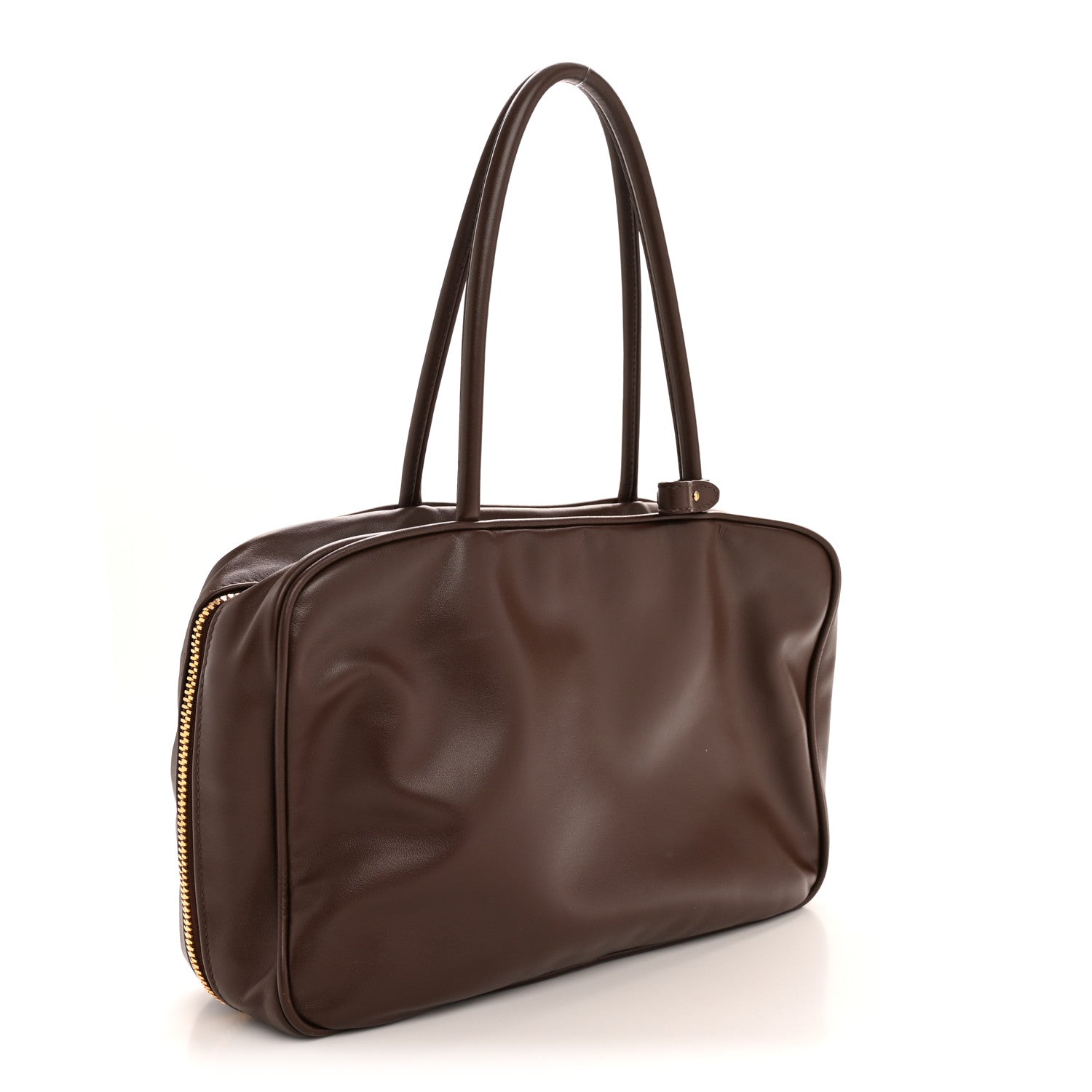 Miu Miu Soft Calf Softy Large Beau Top Handle Bag Briarwood 3 of 12