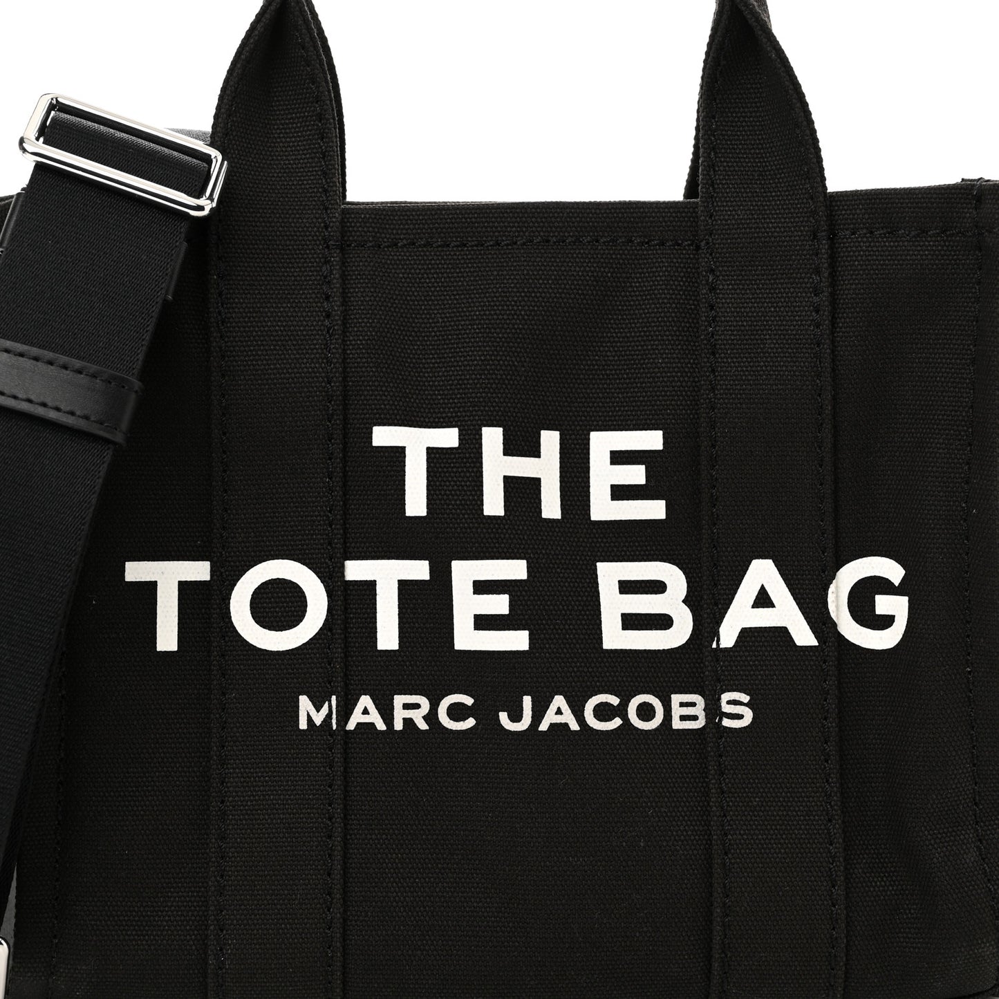 Cotton Canvas Mini The Traveler Tote Bag Black