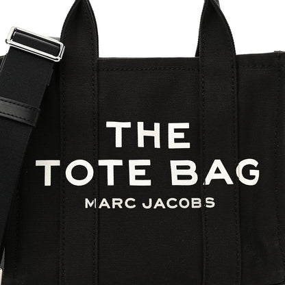 Marc Jacobs Cotton Canvas Mini The Traveler Tote Bag Black 7 of 9