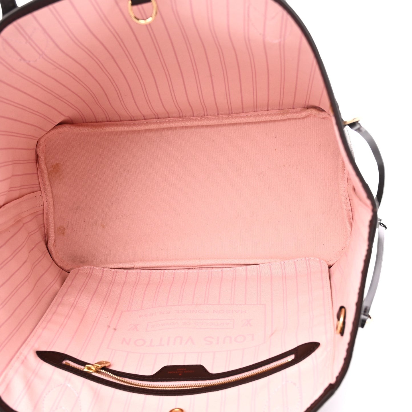 Damier Ebene Neo Neverfull MM Rose Ballerine