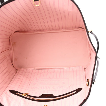 Louis Vuitton Damier Ebene Neo Neverfull MM Rose Ballerine 5 of 10