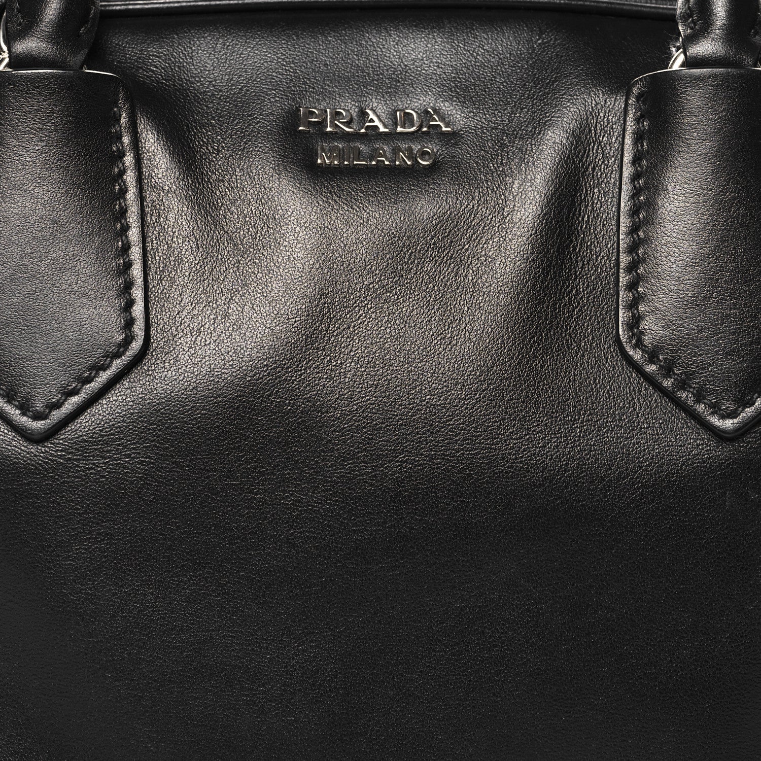 Prada Soft Calf Medium Inside Tote Black Turchese 9 of 13